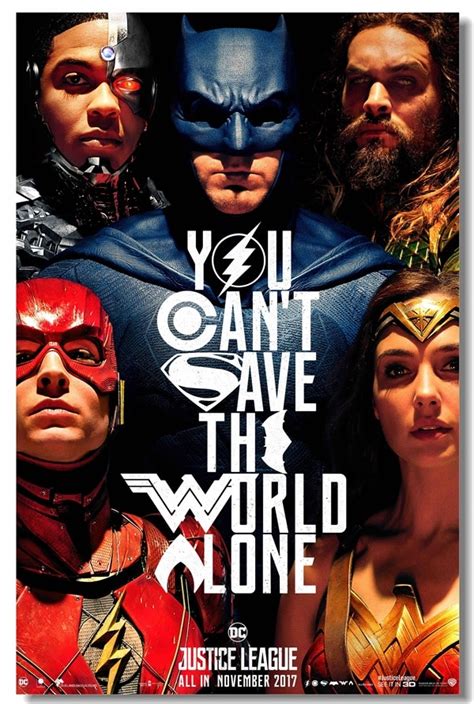 Custom Canvas Wall Decals Justice League Poster Superhero Stickers