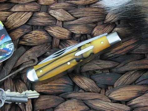 Great Eastern Cutlery Improved Trapper Tidioute Tiger Eye Acrylic