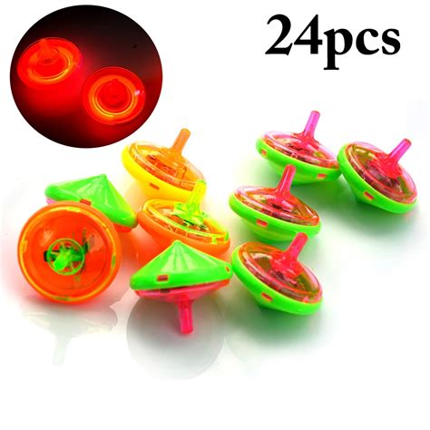 24pcs Spinning Top Creative Fashion Led Light Up Spin Top Spinning Toy