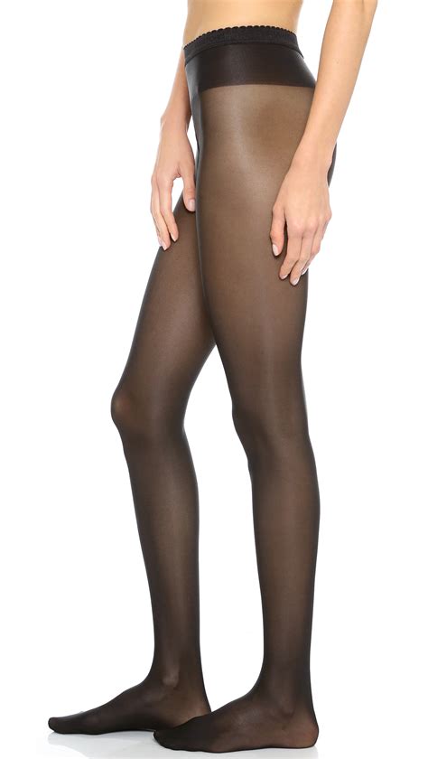 wolford neon 40 tights black in black lyst