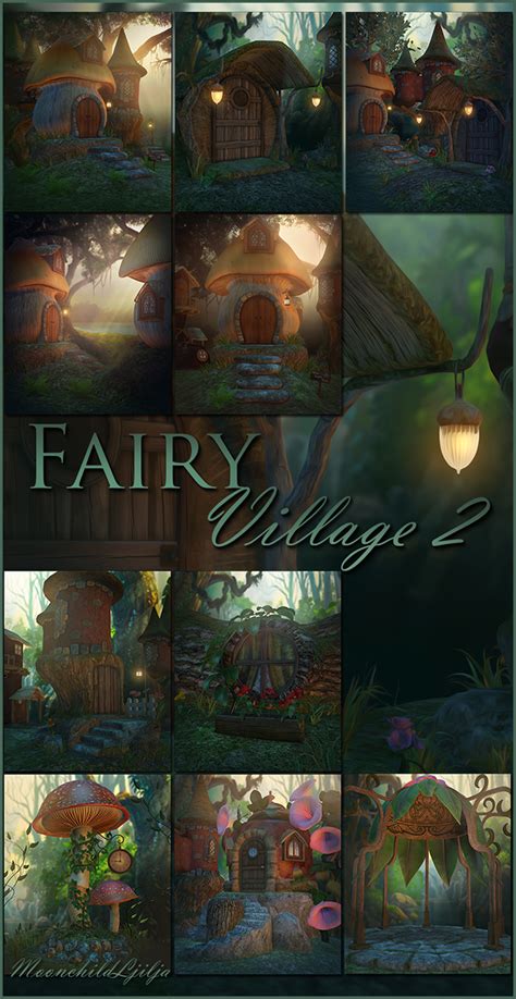 Fairy Village 2 Backgrounds By Moonchild Ljilja On Deviantart