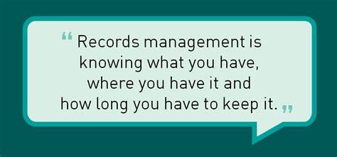 Records Management Quotes Quotesgram