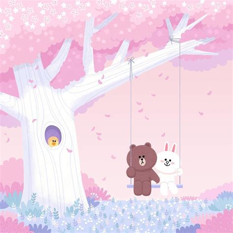 Line Brown And Cony Wallpaper Favorite Wallpapers