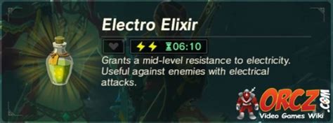 How to make fire resistance elixir breath of the wild. Breath of the Wild: Electro Elixir - Orcz.com, The Video Games Wiki