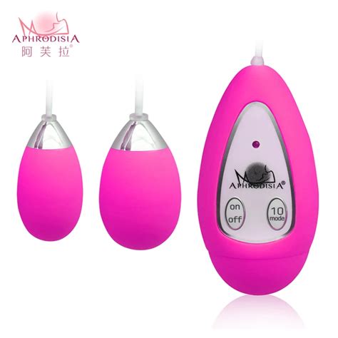 Silent Waterproof Double Vibrating Eggs Speed Frequency Vibrator For