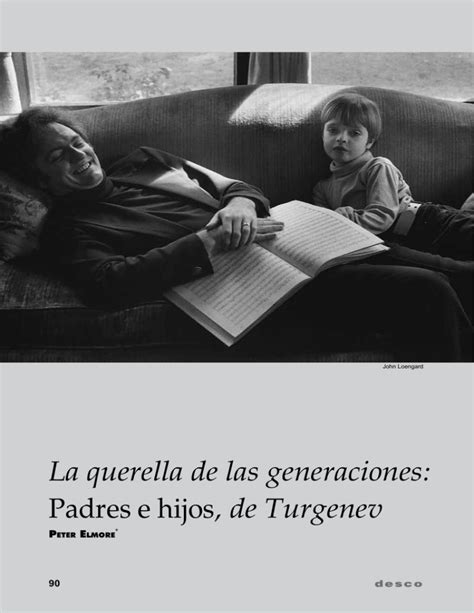 La Querella De Las Generaciones Padres E Hijos De Turgenev