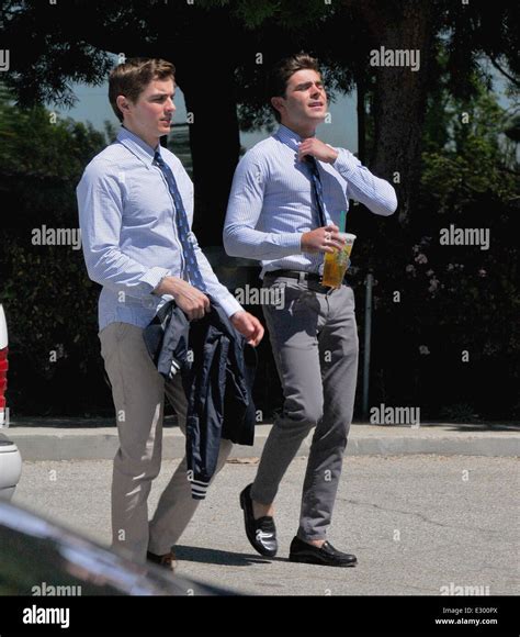 Actors On The Set Of Townies Filming In Los Angeles Featuring Zac