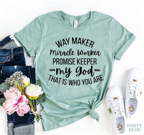 Way Maker Miracle Worker T Shirt Spiritual Shirt Christian Etsy