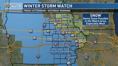 Winter Storm Watch Posted Heavy Snow Possible Friday