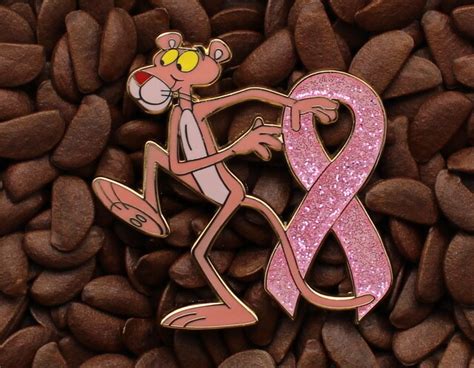 Pink Ribbon Pin Pink Panther Pins Affordable Limited Pins Limited Edition Metal Pins