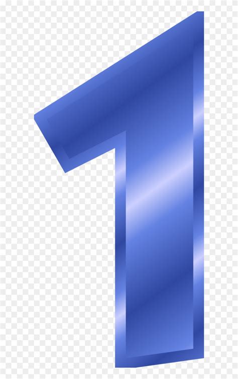 Number 1 Color Blue Hd Png Download 600x1257 2282348 Pinpng