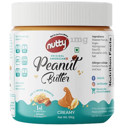 Nutty Original American Peanut Butter Creamy Buy Jar Of Gm
