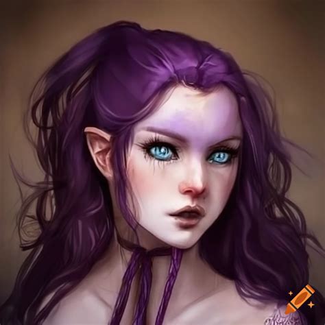 Image Of A Sorceress With Brown Hair And Freckles