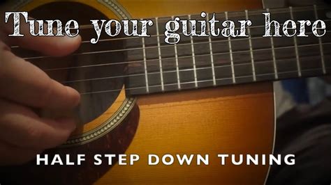 Guitar Tuner Half Step Down Tuning Eb Ab Db Gb Bb Eb Youtube