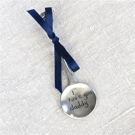 Gifts for your daddy dom. Pewter 'Love You Daddy' Spoon ~ Gift Wrapped | Spoon gifts ...