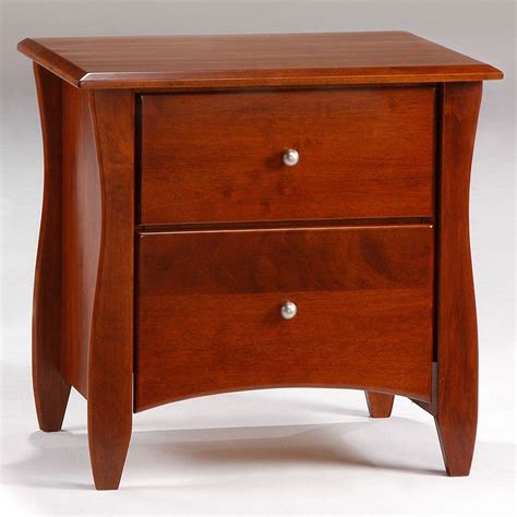Clove Wood Nightstand In Cherry By Night And Day Night And Day