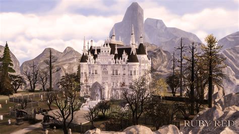 October Release Sims 4 The Gothic Castle 哥德城堡 Free Ruby Red Sims
