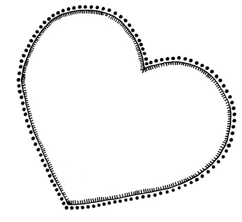 Heart Outlines Clip Art Clipart Best