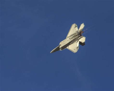 A Us Air Force F 22 Raptor Performs An Aerial Maneuver Picryl