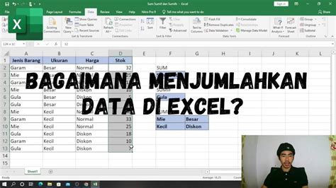 Menjumlahkan Data Menggunakan Rumus Sum Sumif Dan Sumifs Tutorial Hot