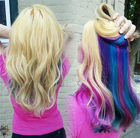 I So Want To Do This Fun Hairstyles In 2019 Hidden Hair Color Dye