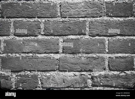 Seamless Dark Grey Brick Wall Texture Background Pattern Of Weathered