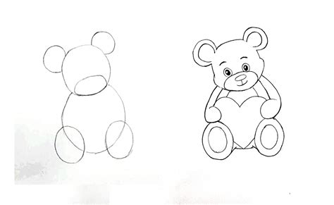 How To Draw A Realistic Teddy Bear Step By Step At Drawing Tutorials