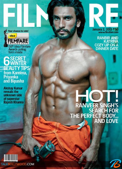 Ranveer Singh Goes Shirtless For Filmfare Cover Talk Bollywood