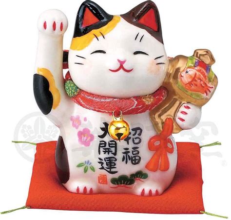 From Japan Beckoning Waving Lucky Cat For Good Luck Maneki Etsy