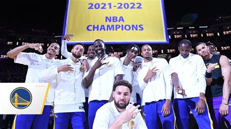 Golden State Warriors Receive 2022 Nba Championship Rings 💍 Youtube