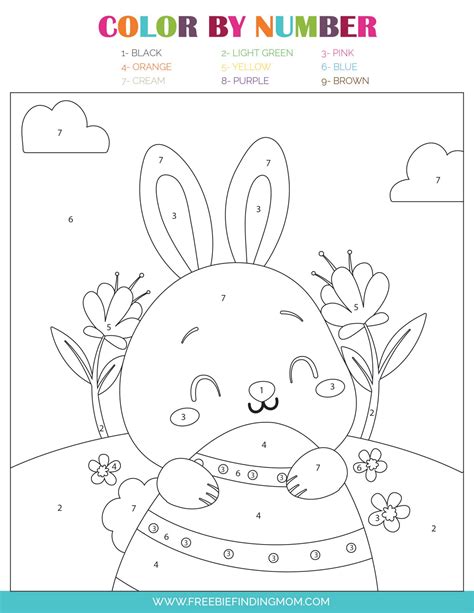 3 Free Easter Color By Number Printables Freebie Finding Mom