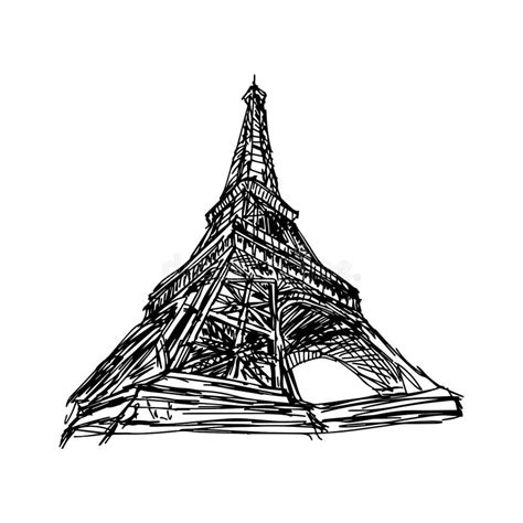 Illustration Vector Doodle Hand Drawn Of Sketch Paris Eiffel Tower