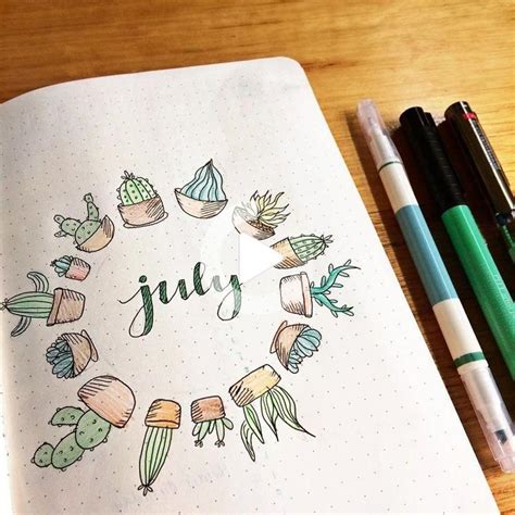 25 Cactus And Succulent Ideas For Your Bullet Journal Bullet Journal