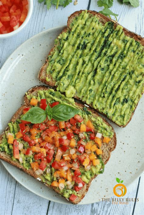 Avocado Toast With Veggies The Belly Rules The Mind