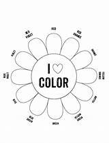 Wheel Color Worksheet Blank Printable Mixing Template Flower Colour Worksheets Clipart Elementary Coloring Printables Preschool Colors Cliparts Mr Kids Grade sketch template