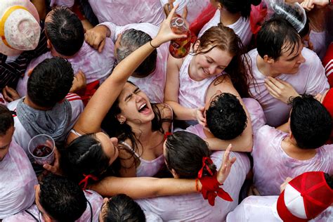 Pamplona Bull Run San Fermin Is A Party For Locals As They Feast Through The Week While