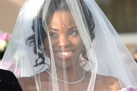 Latosha Allen Moss Wife Of Redskins Santana Moss Wedding Pictures