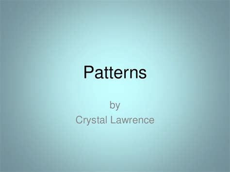 Patterns Powerpoint