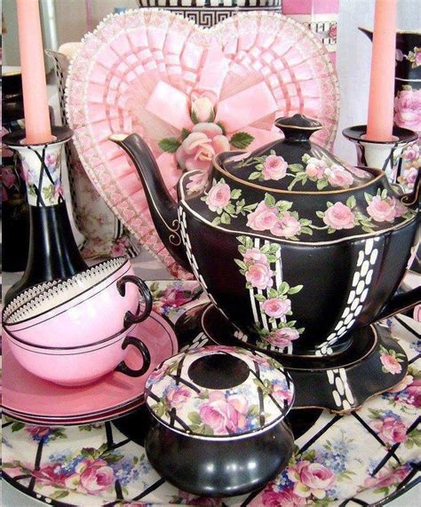 Pretty In Pink Tea Tea Set Vintage Tea