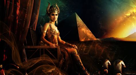 Digital Prints Art Print Metal Canvas Hathor Ancient Egypt Egyptian Woman Girl Crown Love God