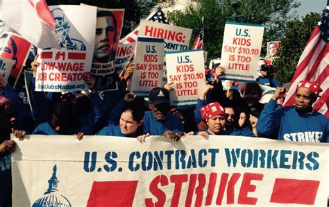 Federal Contract Workers Just Went On Strike In Dc The Nation