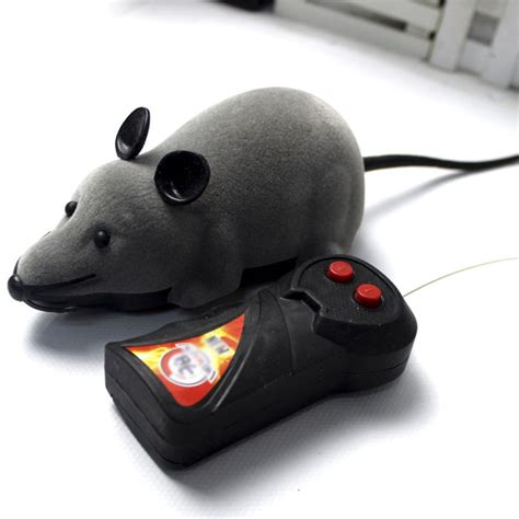 Strong Toyers Black White Funny Pet Cat Mice Toy Wireless Rc Gray Rat