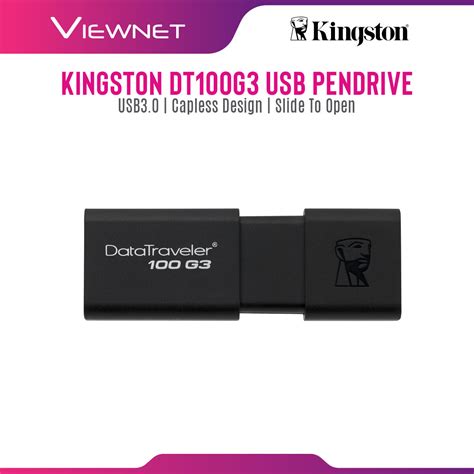 Kingston Digital 128gb Data Traveler 100 G3 Usb Ph
