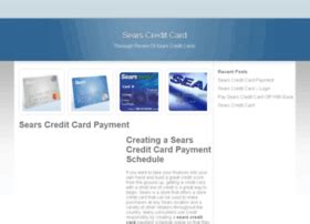 Sears credit card payments can be made in different ways. sears-creditcard.com info.
