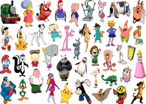 Animated Cartoons Characters With Names Theme Loader
