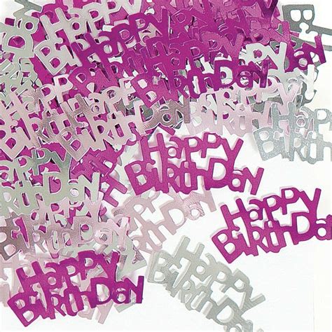 ✓ free for commercial use ✓ high quality images. Pink & Silver Sparkle Happy Birthday Confetti Foil ...