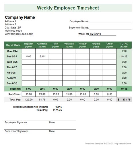 Format For Excel Sheet Monthly Time Card Template Excel Template