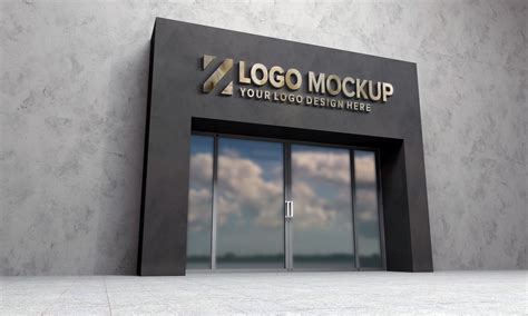 Golden Logo Mockup Store Sign Elegant Graphic By Shahsoft · Creative