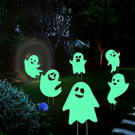 Buy Nnetm 6pcs Glowing Ghost Garden Stake At Barbeques Galore