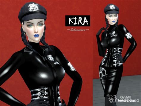 Kira Policewoman Cap For Sims 4